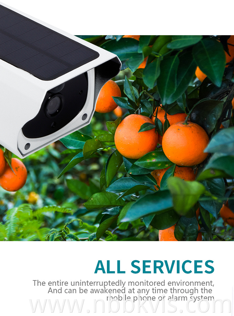 Solar Power Security Infrared Night Vision Camera